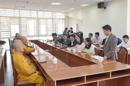 Ban Trị sự GHPGVN tỉnh Lâm Đồng, Sở Dân tộc và tôn giáo và các ban ngành họp mặt, trao đổi công tác Phật sự vào chiều 24-3