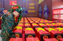 Tính đến hết tháng 7, lực lượng chức năng đã tìm thấy được 160 bộ hài cốt liệt sĩ tại Công viên Lê Thị Riêng - Ảnh: Quảng Đạo/BGN
