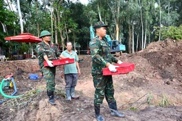 Lực lượng chức năng đã quy tập 879 hài cốt liệt sĩ tại Công viên Lê Thị Riêng