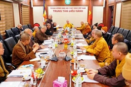 Hội nghị diễn ra ở Trung tâm điều hành, Văn phòng Trung ương GHPGVN, chùa Quán Sứ, Hà Nội