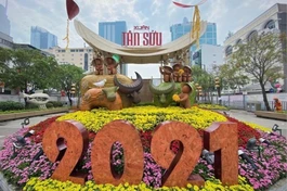 Một phối cảnh đường hoa Nguyễn Huệ