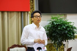 Phó Thủ tướng Vũ Đức Đam phát biểu chỉ đạo tại phiên họp với Ban Chỉ đạo TP.HCM sáng 23-4 - Ảnh: TTBC TP.HCM