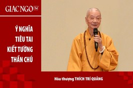 [Video] Hòa thượng Thích Trí Quảng giảng về ý nghĩa "Tiêu tai kiết tường thần chú"