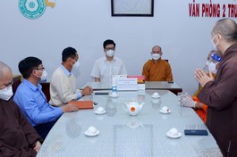 Buổi thăm và làm việc tại Văn phòng 2 Trung ương GHPGVN - Thiền viện Quảng Đức, TP.HCM