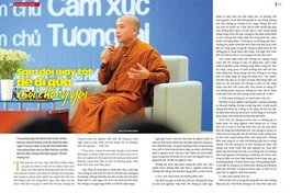 Bài trên giai phẩm Giác Ngộ số Vu lan - Thiết kế: Tống Viết Diễn