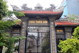 Chùa Thiên Sơn trên đường Ung Văn Khiêm, quận Bình Thạnh - Ảnh: Đồng Nhất