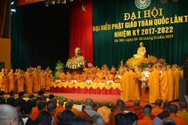 Đại hội Đại biểu Phật giáo toàn quốc nhiệm kỳ 2017-2022 - Ảnh: Bảo Toàn/BGN