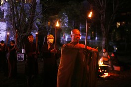 "Đêm hội hoa đăng" được tổ chức tại cung Trúc Lâm, thuộc danh thắng Yên Tử 