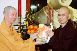 Hòa thượng Thích Trí Quảng với Thiền sư Thích Nhất Hạnh