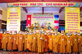 Tân Ban Trị sự GHPGVN tỉnh Vĩnh Long nhiệm kỳ 2022-2027 ra mắt và phát biểu nhận nhiệm vụ 