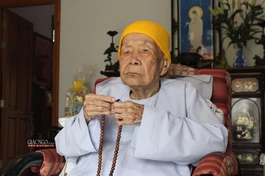 Ni trưởng Thích nữ Như Ngọc lúc 103 tuổi - Ảnh: Nhã An/BGN