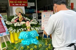 Lễ đài công cộng, ai cũng có thể đến lễ, cầu nguyện và Tắm Phật trong mùa Phật đản