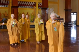 [Video] Nghi lễ tâm linh tại Việt Nam Quốc Tự trước Đại hội Phật giáo TP.HCM lần thứ X