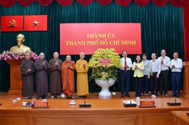 [Video] Lãnh đạo TP.HCM tiếp thân mật chư vị giáo phẩm lãnh đạo Giáo hội