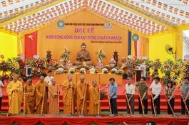 Nghi thức động thổ khởi công xây dựng chùa Dạ Khách