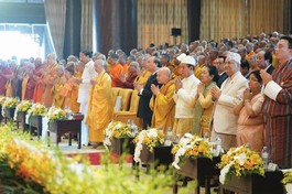 Chư vị giáo phẩm lãnh đạo Giáo hội và lãnh đạo các quốc gia tham dự Đại lễ Vesak 2019 tại Việt Nam do GHPGVN đăng cai tổ chức