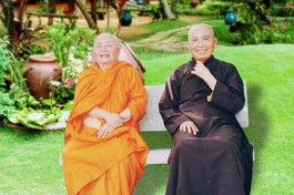 Nhị vị Hoà thượng Thích Minh Châu và Thích Thanh Từ