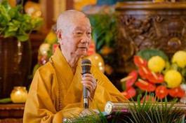 [TRỰC TIẾP] Đức Quyền pháp chủ GHPGVN khai thị trong Hộ quốc Nhân vương đại trai đàn