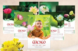 Báo Giác Ngộ phát hành bộ lịch treo tường 7 tờ năm 2023 - Quý Mão