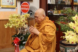 Hòa thượng Thích Giác Toàn, Hòa thượng Thích Giác Toàn, Phó Chủ tịch Hội đồng Trị sự, Viện trưởng Viện Nghiên cứu Phật học VN, Phó Viện trưởng Học viện Phật giáo VN tại TP.HCM, Phó Tổng biên tập Thường trực Báo Giác Ngộ - Ảnh: Giác Minh Lễ