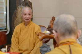 Trưởng lão Hòa thượng Thích Trí Quảng, Quyền Pháp chủ GHPGVN - Ảnh: Bảo Toàn/BGN