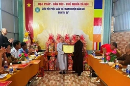 Ban Trị sự GHPGVN H.Cần giờ (TP.HCM) tổng kết công tác Phật sự năm 2022