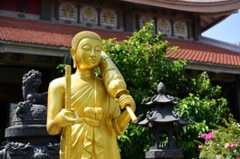 Tượng Tôn giả Sivali tại chùa Vĩnh Nghiêm - Q.3, TP.HCM - Ảnh: Quảng Đạo/BGN