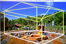 Đề xuất ý tưởng bảo tồn dấu tích ngầm dưới lòng đất. Ảnh: Ngô Vương Anh