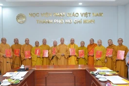 [Video] Học viện Phật giáo VN tại TP.HCM công bố nhân sự Hội đồng Điều hành nhiệm kỳ 2022-2027