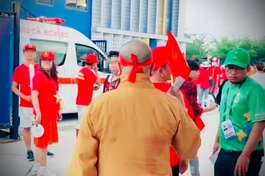 Hình ảnh trích từ các clip trên mạng xã hội