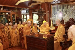 [Video] Trưởng lão Hòa thượng Thích Trí Quảng thăm Thiền sư Thích Thanh Từ (2023)