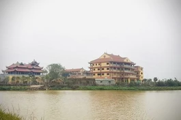 Không gian chùa Long Hưng - nơi đặt văn phòng của Trung tâm