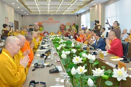 Hội nghị Ban Thư ký ABCP lần thứ 14 diễn ra tại Thư viện Trí Quảng, cơ sở II Học viện Phật giáo VN tại TP.HCM - Ảnh: Bảo Toàn