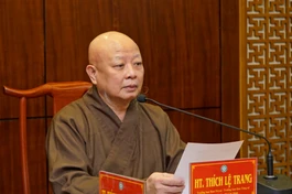 Hòa thượng Thích Lệ Trang, Trưởng ban Trị sự GHPGVN TP.HCM - Ảnh: H.D