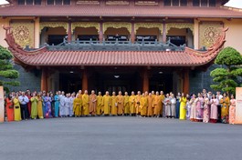 Hội nghị tổng kết hoạt động năm 2023 và triển khai phương hướng năm 2024 của Ban Thông tin - Truyền thông GHPGVN TP.HCM tổ chức tại Việt Nam Quốc Tự chiều 13-1-2024 - Ảnh: Bảo Toàn/BGN