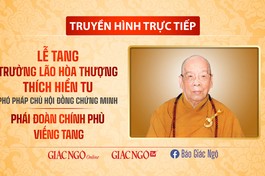 [TRỰC TIẾP] Phó Thủ tướng Lê Minh Khái và phái đoàn viếng tang Trưởng lão Hoà thượng Thích Hiển Tu