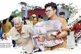 Nguyễn Thanh Tâm thường xuyên làm các thiện sự, chia sẻ với người khó khăn, yếu thế