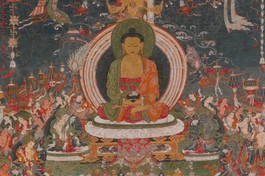 Đức Phật A Di Đà và Thánh chúng - Tranh Phật giáo nước ngoài