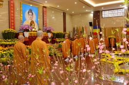 Pháp hội Dược Sư cầu quốc thái dân an đầu xuân do GHPGVN TP.HCM tổ chức tại Việt Nam Quốc Tự - Ảnh: Bảo Toàn/BGN