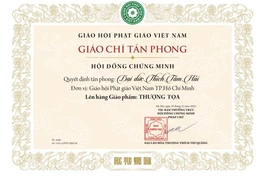 Mẫu Giáo chỉ tấn phong giáo phẩm Thượng tọa vừa được Hội đồng Chứng minh ban hành lần đầu tiên cho đợt xét duyệt tấn phong năm 2024 - Ảnh chỉ mang tính minh họa