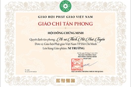 Giáo chỉ tấn phong giáo phẩm Ni trưởng vừa được Hội đồng Chứng minh ban hành lần đầu tiên cho đợt xét duyệt tấn phong năm 2024 - Ảnh chỉ mang tính minh họa