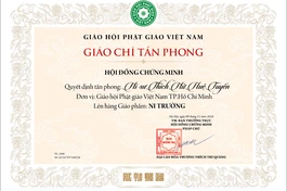Giáo chỉ tấn phong giáo phẩm Ni trưởng vừa được Hội đồng Chứng minh ban hành lần đầu tiên cho đợt xét duyệt tấn phong năm 2024 - Ảnh chỉ mang tính minh họa