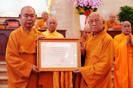 [Video] GHPGVN TP.HCM trao Giáo chỉ tấn phong giáo phẩm của Đức Pháp chủ và những Phật sự khác