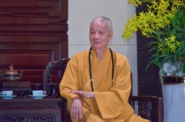 Đại lão Hòa thượng Thích Trí Quảng, Pháp chủ GHPGVN - Ảnh: Bảo Toàn/BGN