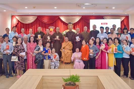 Ấm áp buổi họp mặt đầu Xuân Ất Tỵ tại trụ sở tòa soạn Báo Giác Ngộ - Ảnh: Quảng Đạo/BGN