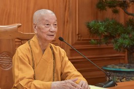 Đức Pháp chủ GHPGVN - Ảnh: Quảng Đạo/BGN