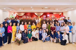 Lưu niệm buổi họp mặt kỷ niệm 100 năm Ngày Báo chí Cách mạng Việt Nam tại Báo Giác Ngộ - Ảnh: Quảng Đạo/BGN