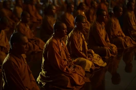 Thời công phu khuya của chư Tăng nội trú Học viện Phật giáo VN tại TP.HCM