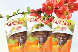 Nụ cười Vesak hoan hỷ là dấu ấn của năm 2025 và lan tỏa trong năm mới Bính Ngọ - 2026 - Ảnh: Trần Thế Phong, Mỹ thuật: Tống Viết Diễn