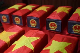 Đã quy tập được 29 hài cốt và nhiều di vật liệt sĩ tại Công viên Lê Thị Riêng - Ảnh: Duy Hiệu